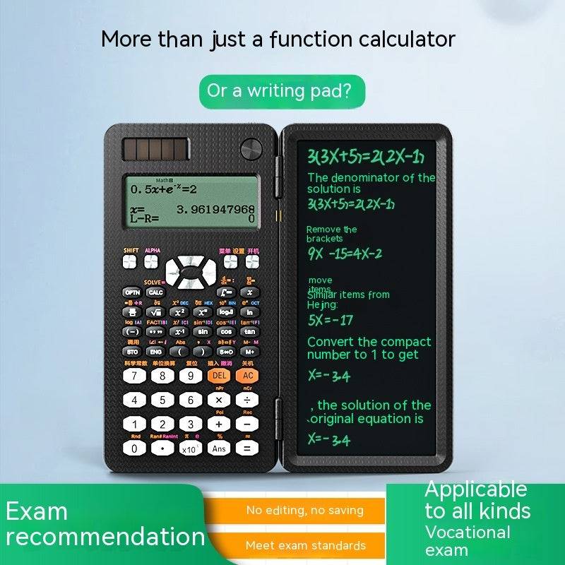 2 In 1 Foldable Scientific Calculators Handwriting Tablet